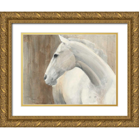 Pearl Gold Ornate Wood Framed Art Print with Double Matting by Hristova, Albena