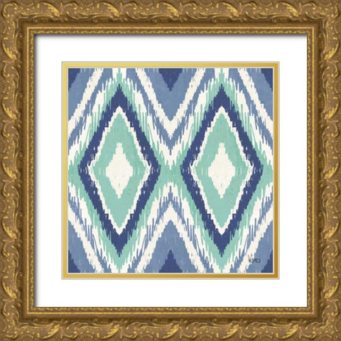 Otomi Lake Step 03 Gold Ornate Wood Framed Art Print with Double Matting by Charron, Veronique