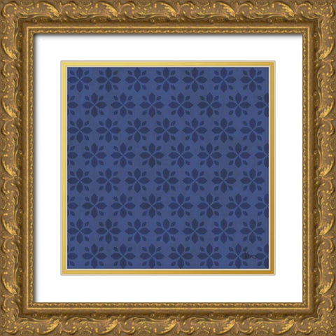 Otomi Lake Step 06B Gold Ornate Wood Framed Art Print with Double Matting by Charron, Veronique