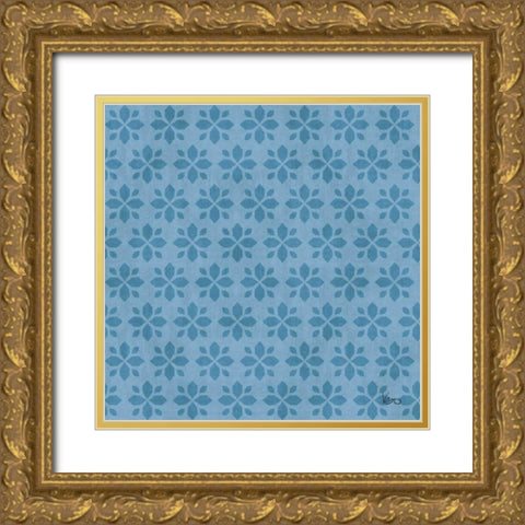 Otomi Lake Step 06C Gold Ornate Wood Framed Art Print with Double Matting by Charron, Veronique