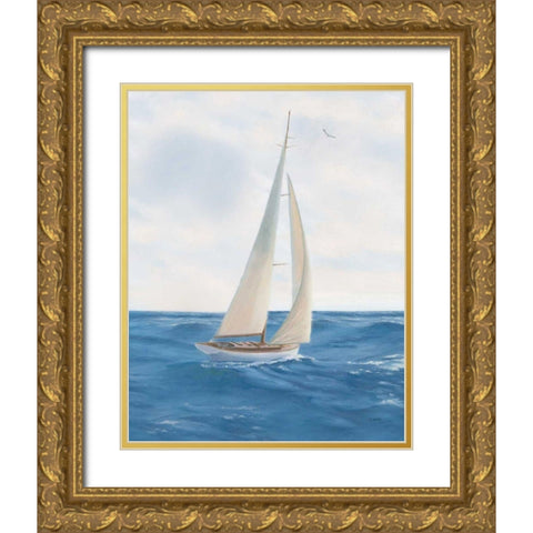 A Day at Sea I Gold Ornate Wood Framed Art Print with Double Matting by Wiens, James