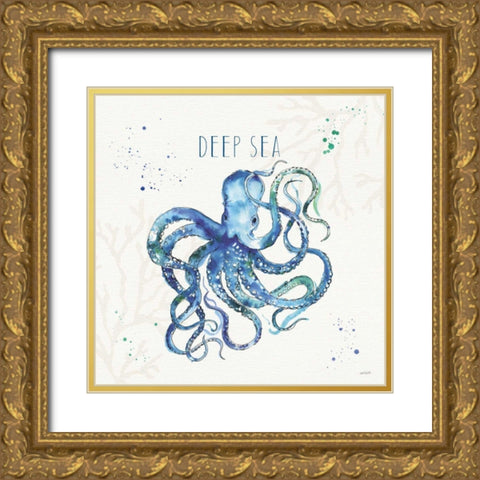 Deep Sea II Gold Ornate Wood Framed Art Print with Double Matting by Tavoletti, Anne
