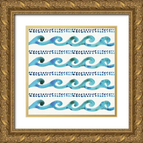 Deep Sea Step 02A Gold Ornate Wood Framed Art Print with Double Matting by Tavoletti, Anne