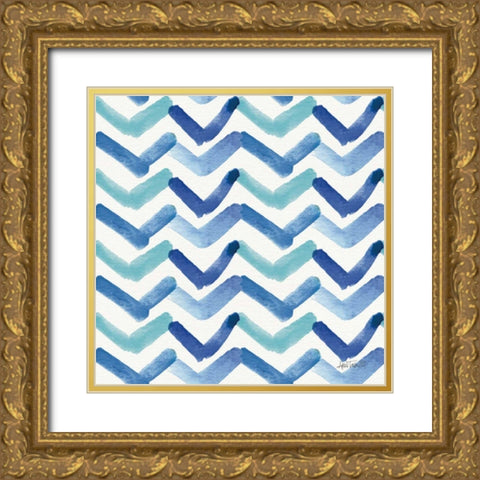 Deep Sea Step 04 Gold Ornate Wood Framed Art Print with Double Matting by Tavoletti, Anne