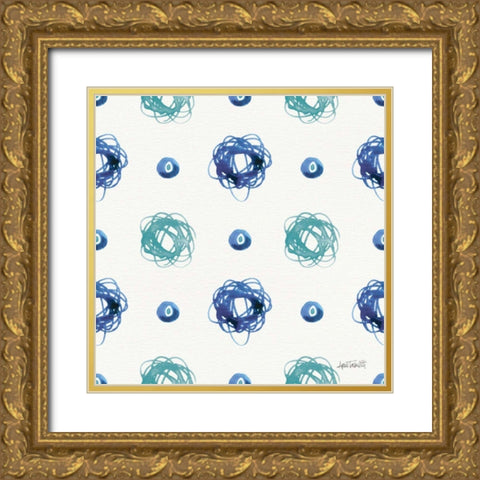 Deep Sea Step 07A Gold Ornate Wood Framed Art Print with Double Matting by Tavoletti, Anne