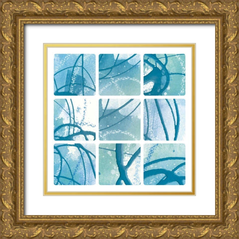 Underwater Gold Ornate Wood Framed Art Print with Double Matting by Hershey, Moira