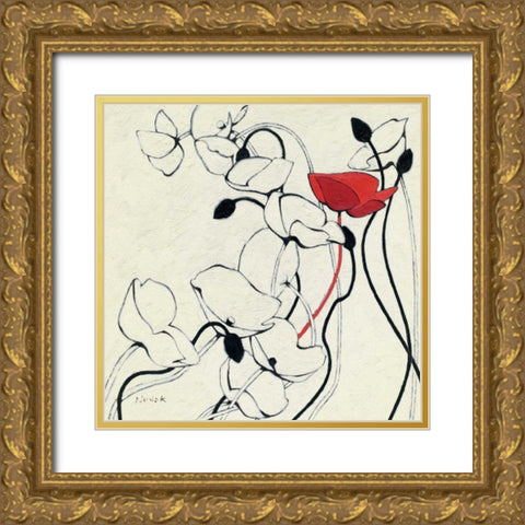 Filament de Vie II Gold Ornate Wood Framed Art Print with Double Matting by Novak, Shirley