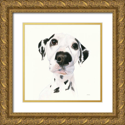 Milo v2 Gold Ornate Wood Framed Art Print with Double Matting by Ducklow, Patsy