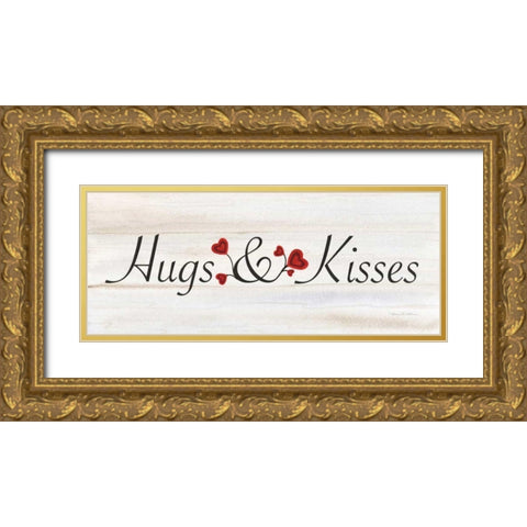 Rustic Valentine Saying III Gold Ornate Wood Framed Art Print with Double Matting by McKenna, Kathleen Parr