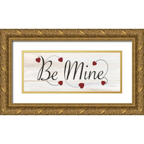 Rustic Valentine Saying IV Gold Ornate Wood Framed Art Print with Double Matting by McKenna, Kathleen Parr