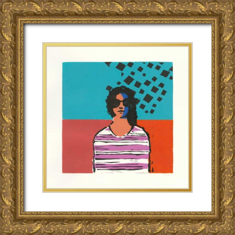 Sofia Gold Ornate Wood Framed Art Print with Double Matting by Tillmon, Avery