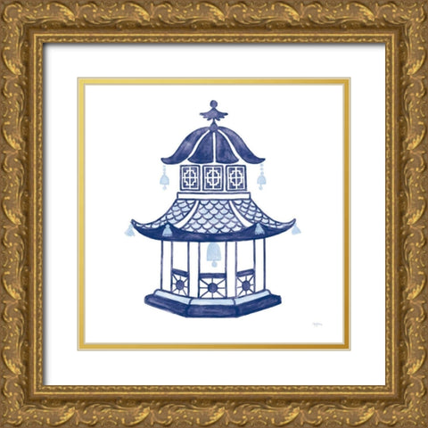 Everyday Chinoiserie III Gold Ornate Wood Framed Art Print with Double Matting by Urban, Mary