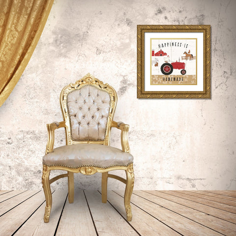 Country Roads II Gold Ornate Wood Framed Art Print with Double Matting by Marshall, Laura