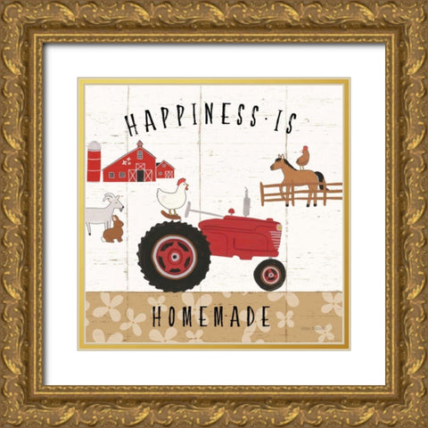 Country Roads II Gold Ornate Wood Framed Art Print with Double Matting by Marshall, Laura