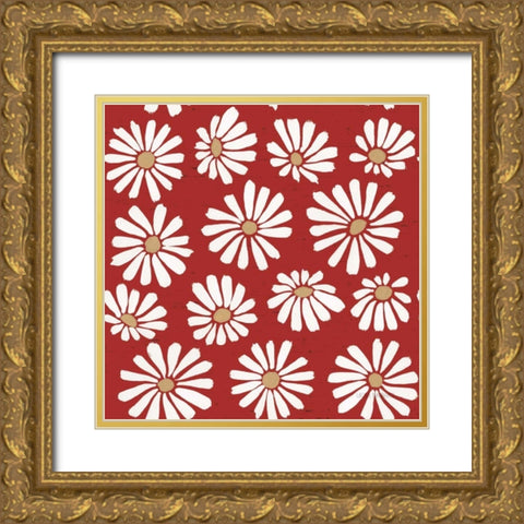Country Roads Step 05A Gold Ornate Wood Framed Art Print with Double Matting by Marshall, Laura