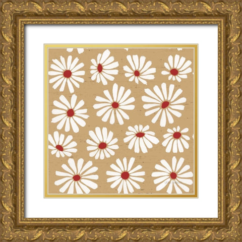 Country Roads Step 05B Gold Ornate Wood Framed Art Print with Double Matting by Marshall, Laura