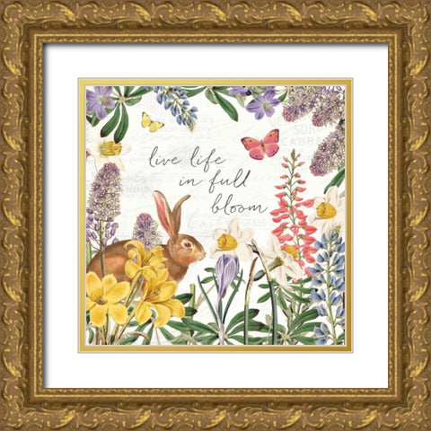 Easter Garden II Gold Ornate Wood Framed Art Print with Double Matting by Pertiet, Katie