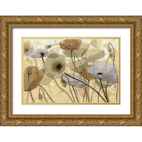 Fluidity IV - WAG Gold Ornate Wood Framed Art Print with Double Matting by Novak, Shirley