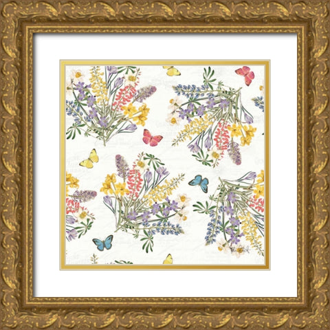 Easter Garden Step 05 Gold Ornate Wood Framed Art Print with Double Matting by Pertiet, Katie