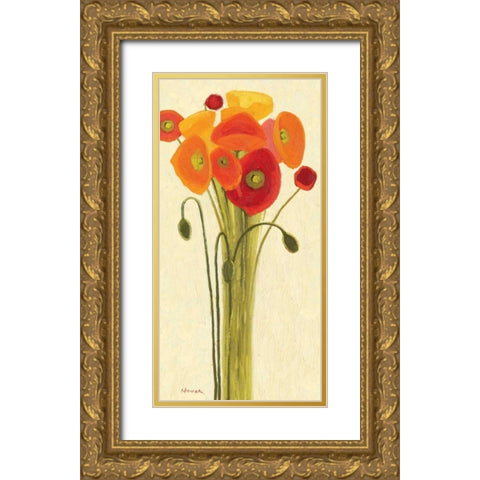 Sizzle II - Wag Gold Ornate Wood Framed Art Print with Double Matting by Novak, Shirley