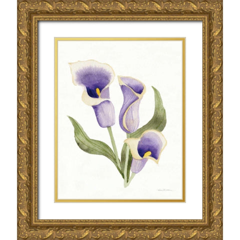 Easter Blessing Flower III Gold Ornate Wood Framed Art Print with Double Matting by McKenna, Kathleen Parr