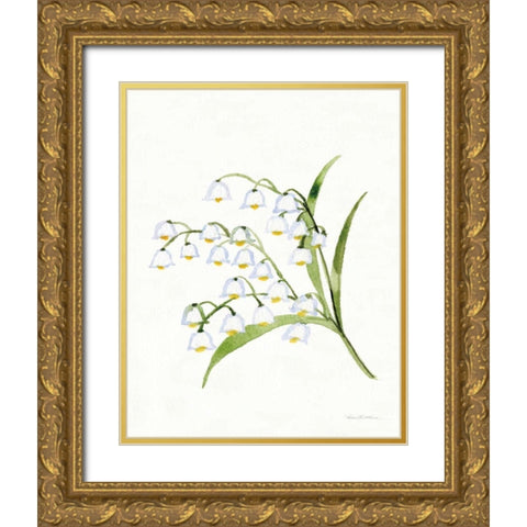 Easter Blessing Flower X Gold Ornate Wood Framed Art Print with Double Matting by McKenna, Kathleen Parr