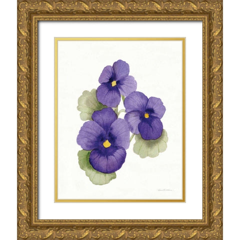 Easter Blessing Flower IX Gold Ornate Wood Framed Art Print with Double Matting by McKenna, Kathleen Parr
