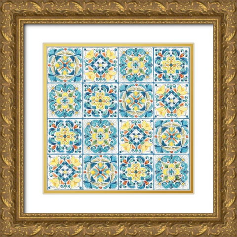 Mediterranean Breeze Step 03A Gold Ornate Wood Framed Art Print with Double Matting by Brissonnet, Daphne