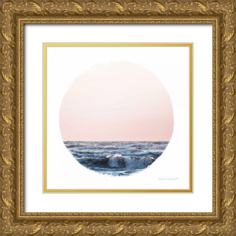 Coastal Colors II Gold Ornate Wood Framed Art Print with Double Matting by Marshall, Laura