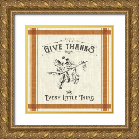 Autumn Farmhouse II Gold Ornate Wood Framed Art Print with Double Matting by Pela Studio