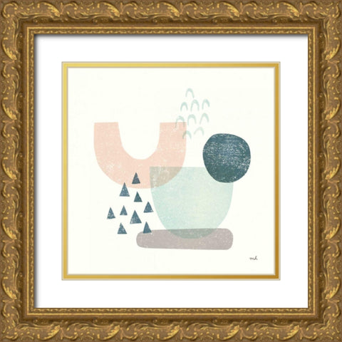 Happy Thoughts II Gold Ornate Wood Framed Art Print with Double Matting by Hershey, Moira