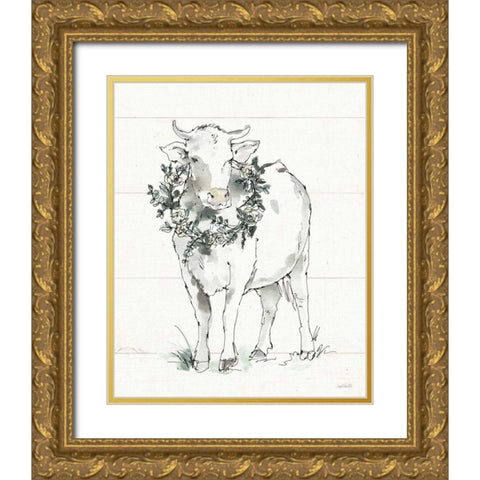 Modern Farmhouse X Gold Ornate Wood Framed Art Print with Double Matting by Tavoletti, Anne