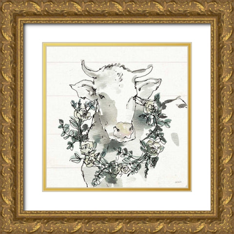 Modern Farmhouse XII Gold Ornate Wood Framed Art Print with Double Matting by Tavoletti, Anne