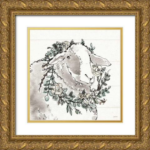 Modern Farmhouse XIII Gold Ornate Wood Framed Art Print with Double Matting by Tavoletti, Anne
