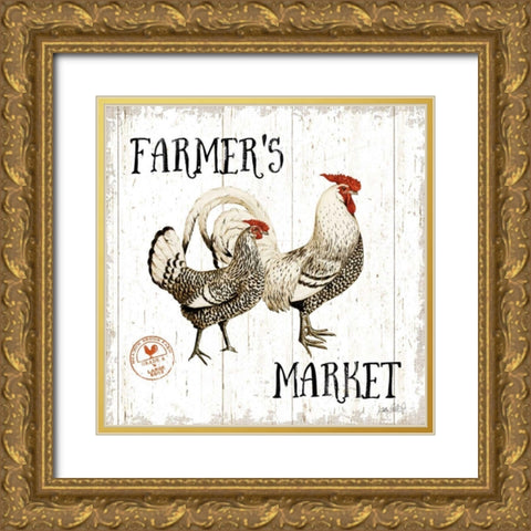 Free Range Fresh II Gold Ornate Wood Framed Art Print with Double Matting by Pertiet, Katie