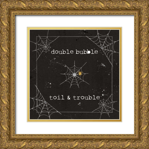 Spooky Cuties I Web Gold Ornate Wood Framed Art Print with Double Matting by Pela Studio