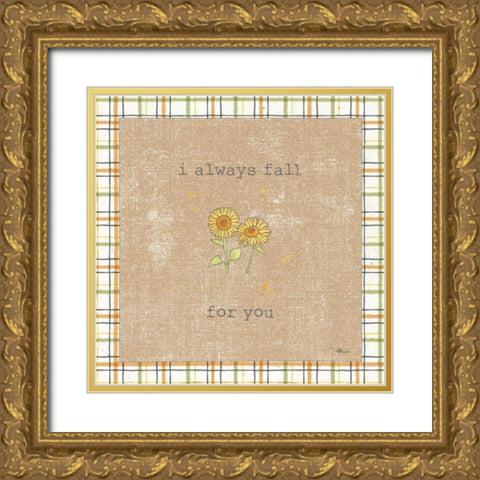 Harvest Cuties II Brown Gold Ornate Wood Framed Art Print with Double Matting by Pela Studio