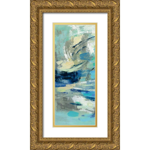 Unexpected Wave II Gold Ornate Wood Framed Art Print with Double Matting by Vassileva, Silvia
