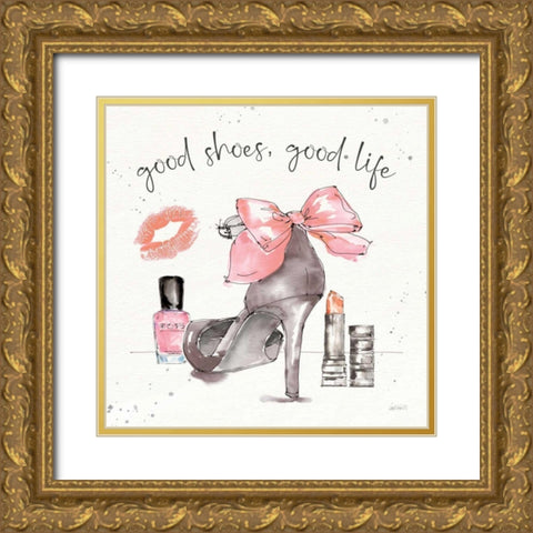 Chic Accents III Gold Ornate Wood Framed Art Print with Double Matting by Tavoletti, Anne