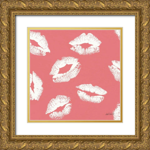 Chic Accents Pattern IID Gold Ornate Wood Framed Art Print with Double Matting by Tavoletti, Anne