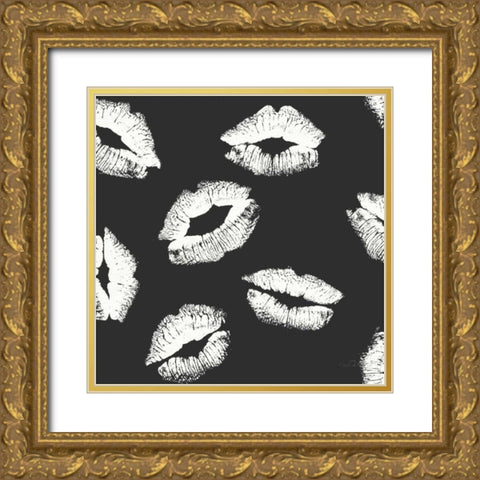 Chic Accents Pattern IIF Gold Ornate Wood Framed Art Print with Double Matting by Tavoletti, Anne