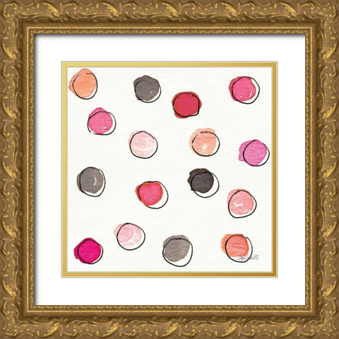 Chic Accents Pattern VIIA Gold Ornate Wood Framed Art Print with Double Matting by Tavoletti, Anne