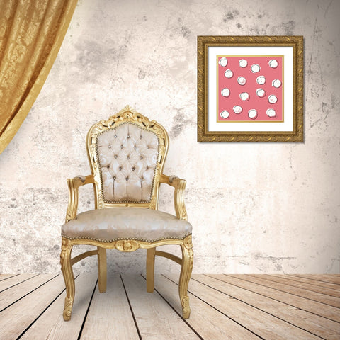 Chic Accents Pattern VIID Gold Ornate Wood Framed Art Print with Double Matting by Tavoletti, Anne