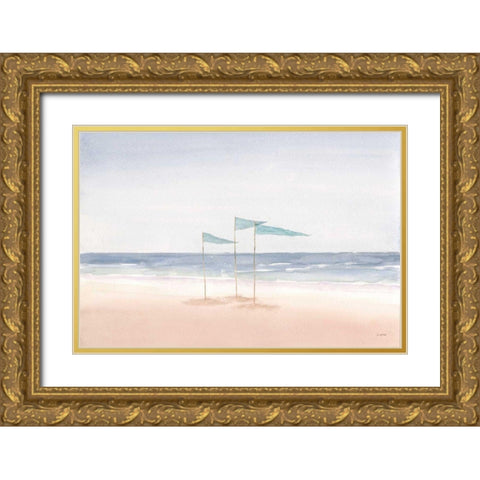Salento Coast I Gold Ornate Wood Framed Art Print with Double Matting by Wiens, James