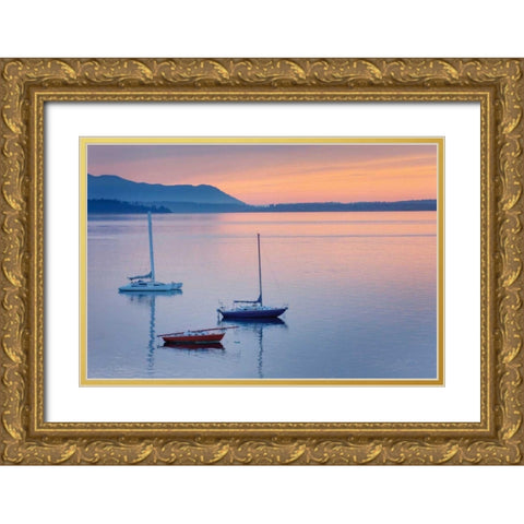 Bellingham Bay Gold Ornate Wood Framed Art Print with Double Matting by Majchrowicz, Alan