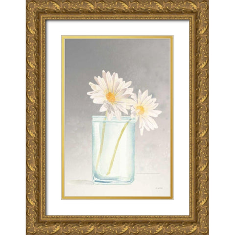 Tranquil Blossoms IV Gold Ornate Wood Framed Art Print with Double Matting by Wiens, James