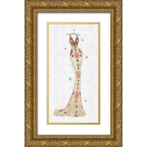 Empowered Beauty I Gold Ornate Wood Framed Art Print with Double Matting by Adams, Emily