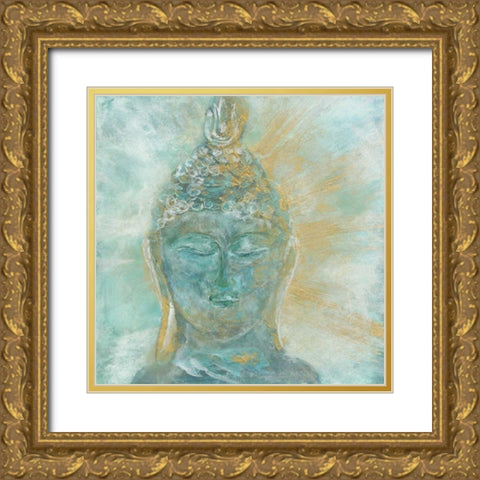 Buddha Bright II Gold Ornate Wood Framed Art Print with Double Matting by Paschke, Chris