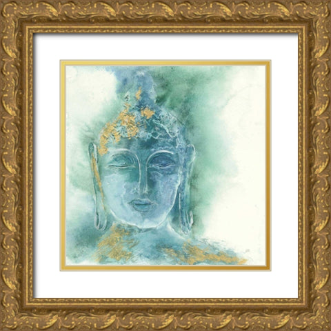 Gilded Buddha I Gold Ornate Wood Framed Art Print with Double Matting by Paschke, Chris