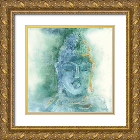 Gilded Buddha II Gold Ornate Wood Framed Art Print with Double Matting by Paschke, Chris